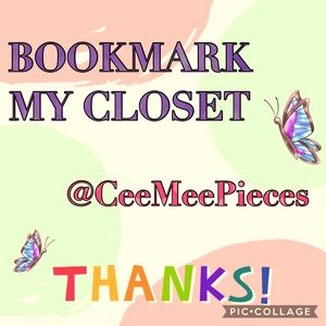 LIKE this post to Bookmark my closet @CeeMeePieces